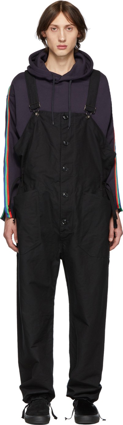 Engineered Garments Black Canvas Overalls