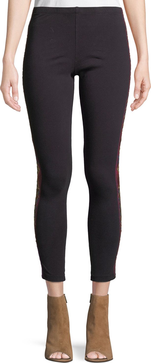 Johnny Was Marjan Camo-Print Jersey Leggings