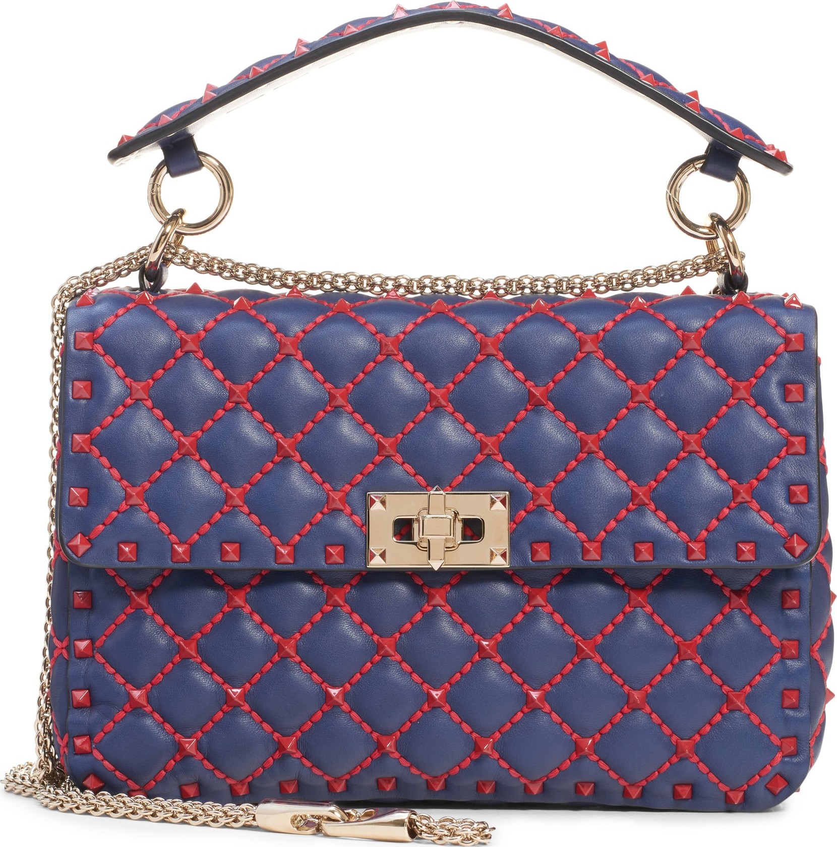 Valentino Medium Spike.It Leather Shoulder Bag
