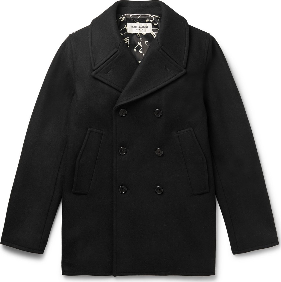Saint Laurent Virgin Wool Peacoat