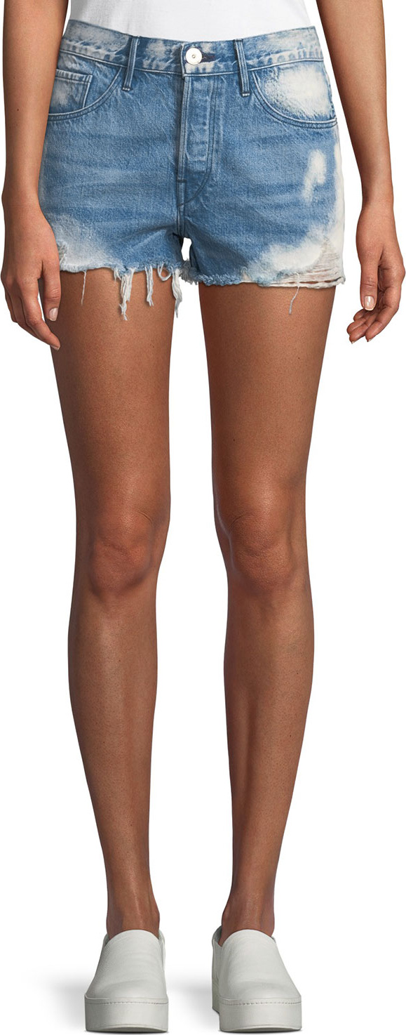 3X1 W2 Mason Distressed Denim Shorts