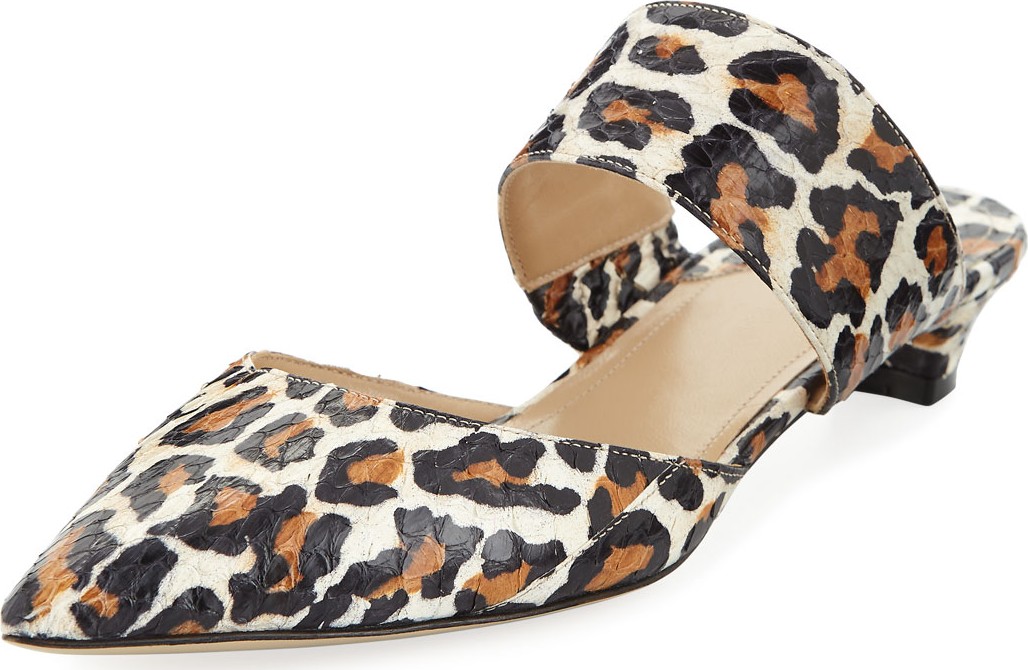 Paul Andrew Right Away Snakeskin Mules