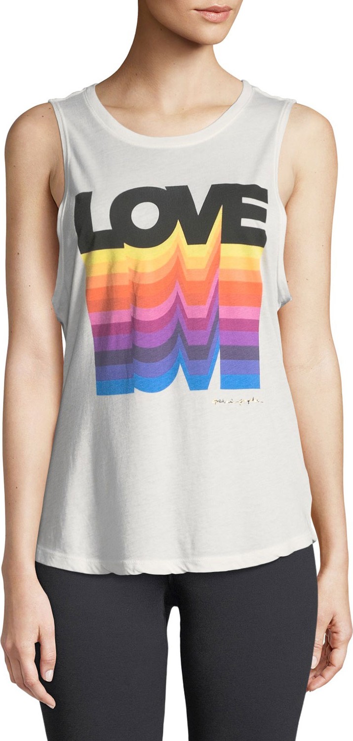 Spiritual Gangster Big Love Graphic Muscle Tank