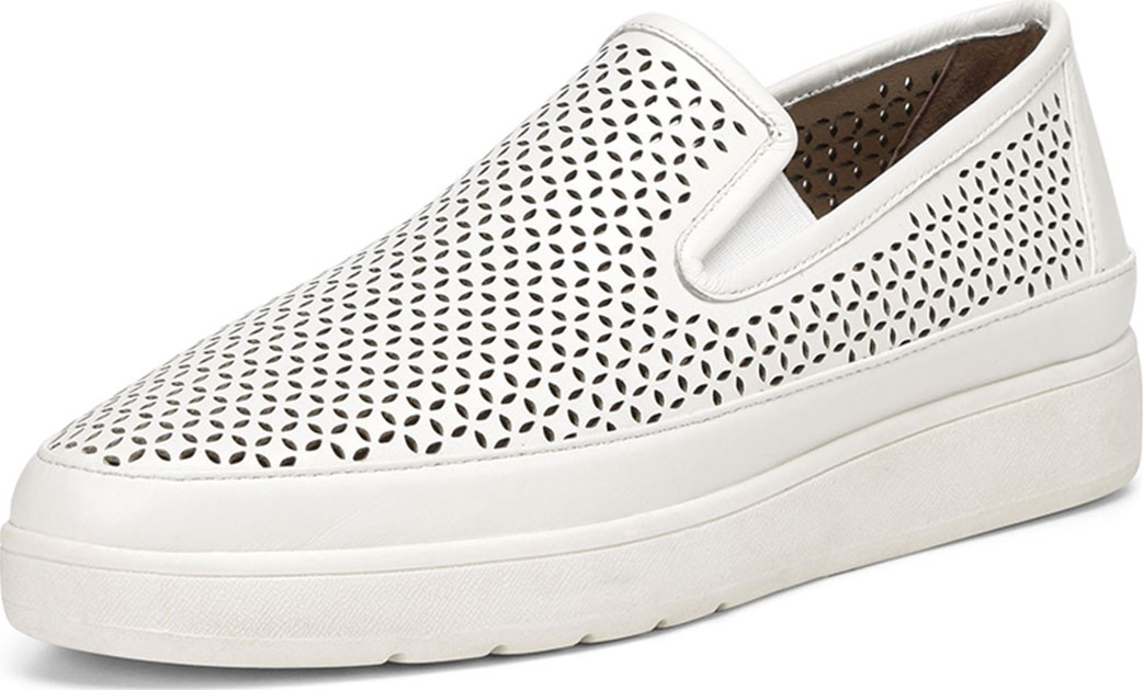Donald J Pliner Maddox Perforated Leather Slip-On Sneakers