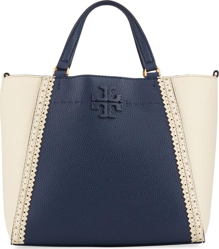 Tory Burch McGraw Brogue Small Carryall Tote Bag