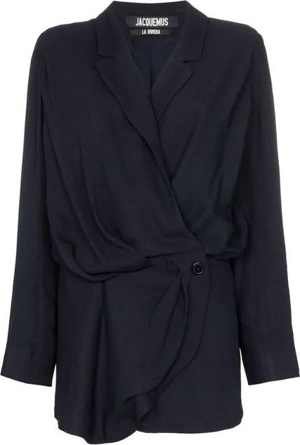 Jacquemus Sisco draped mini dress