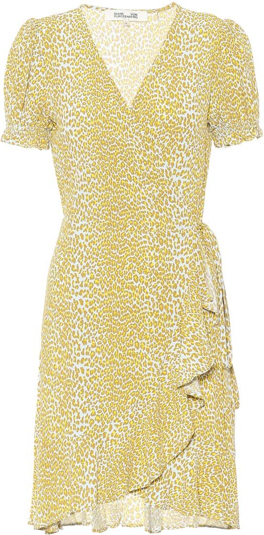 DIANE von FURSTENBERG Emilia animal-print crêpe minidress