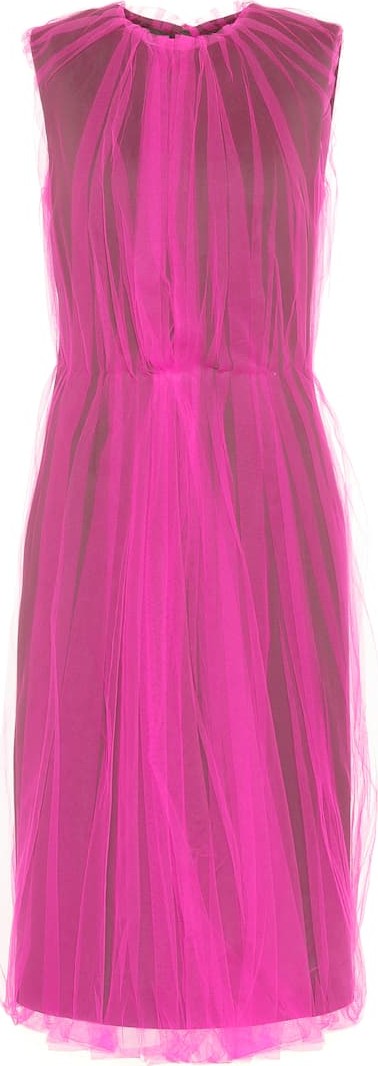 Prada Tulle and neoprene dress