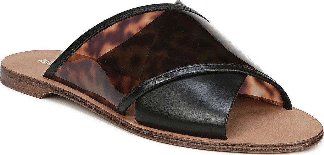 DIANE von FURSTENBERG Bailie-4 Crisscross Slide Sandals