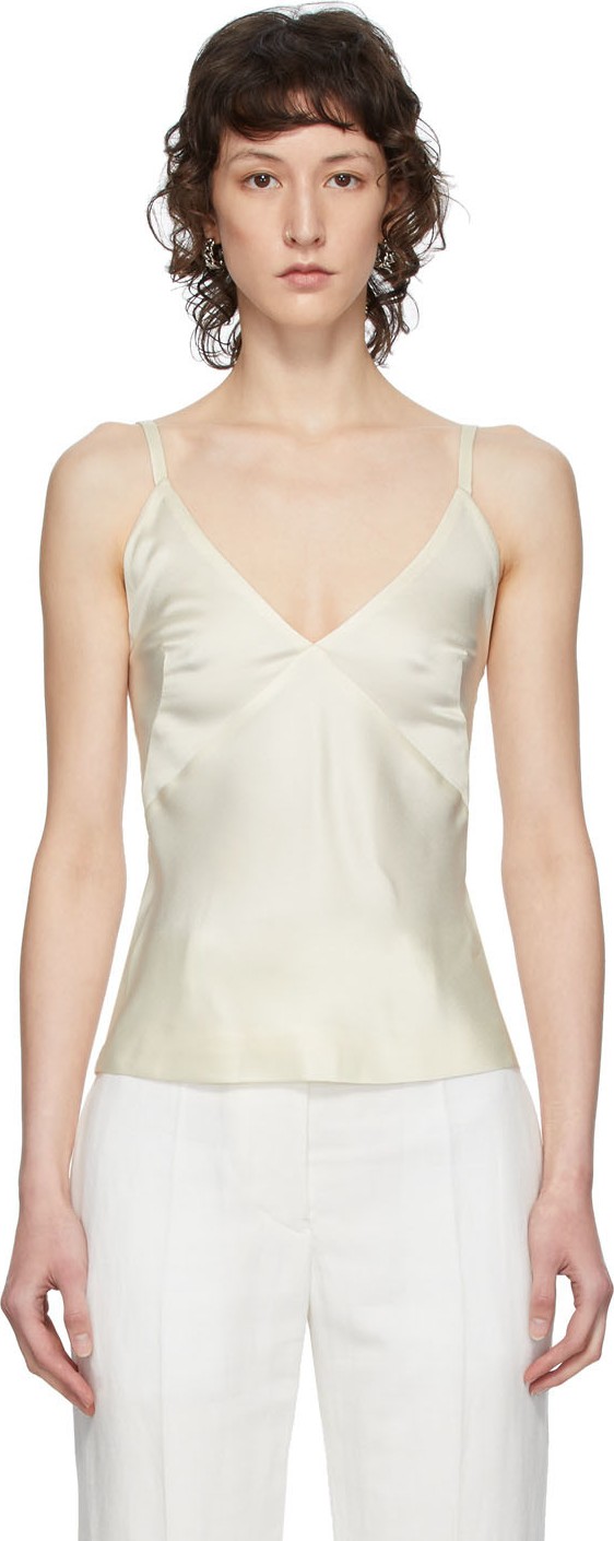 Haider Ackermann Off-White Crepe Camisole