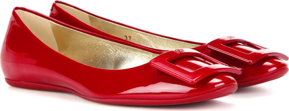Roger Vivier Gommette patent leather ballerinas
