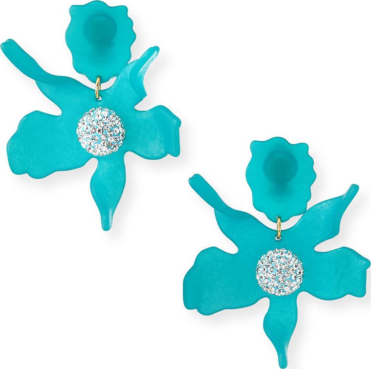 Lele Sadoughi Crystal Lily Earrings