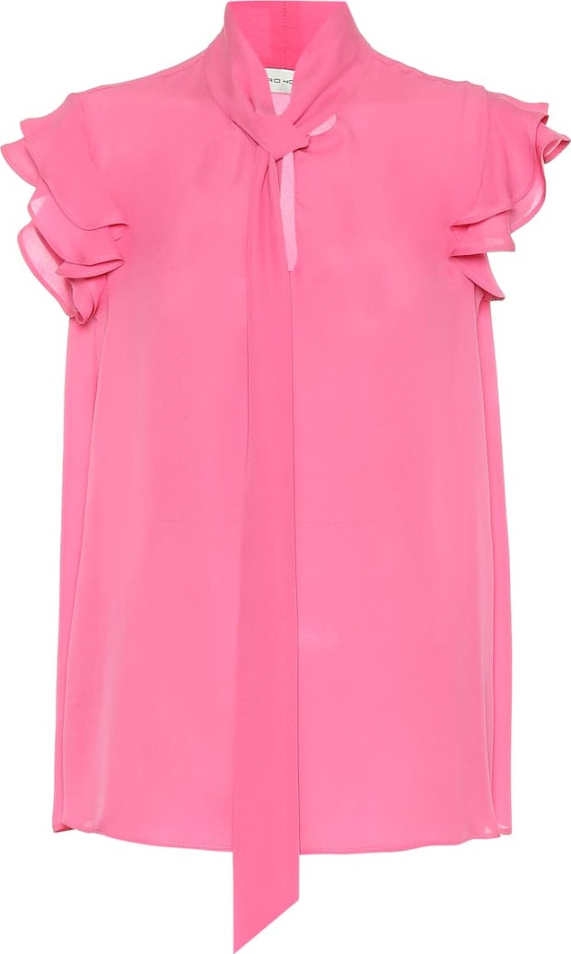 Etro Silk tie-neck blouse