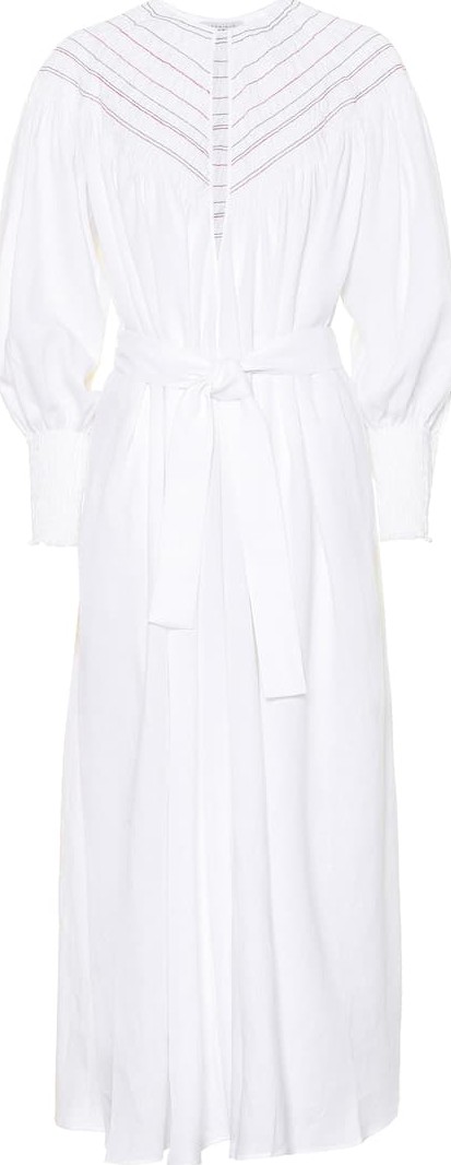 Gabriela Hearst Margarita linen midi dress