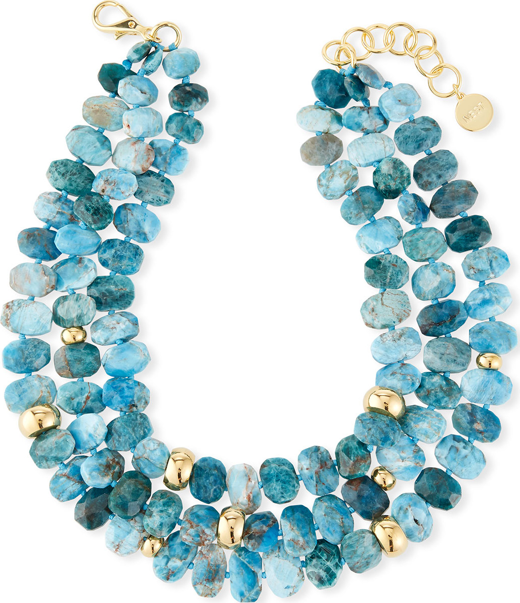 NEST Jewelry Multi-Strand Apatite Necklace