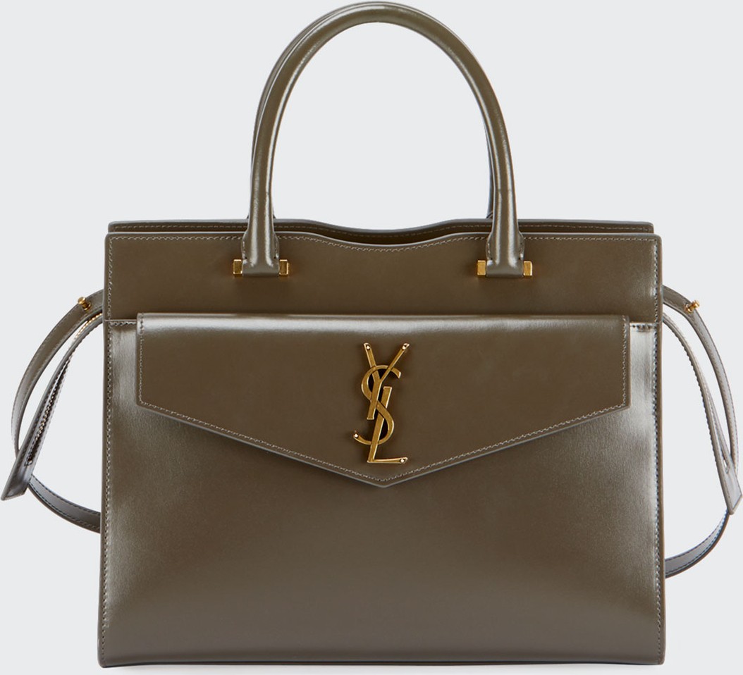 Saint Laurent Uptown Medium YSL Leather Satchel Bag