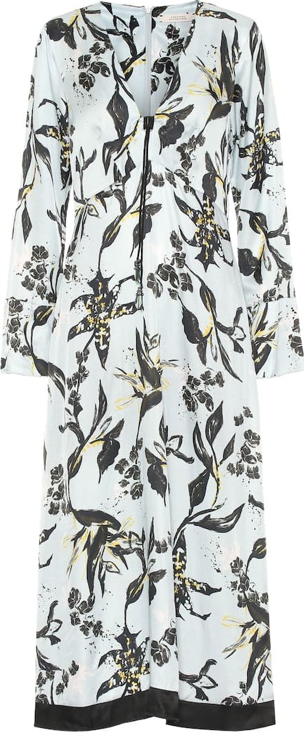 Dorothee Schumacher Tamed Florals silk-blend midi dress