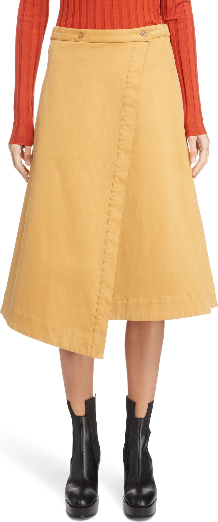 Acne Studios Asymmetrical Wrap Skirt