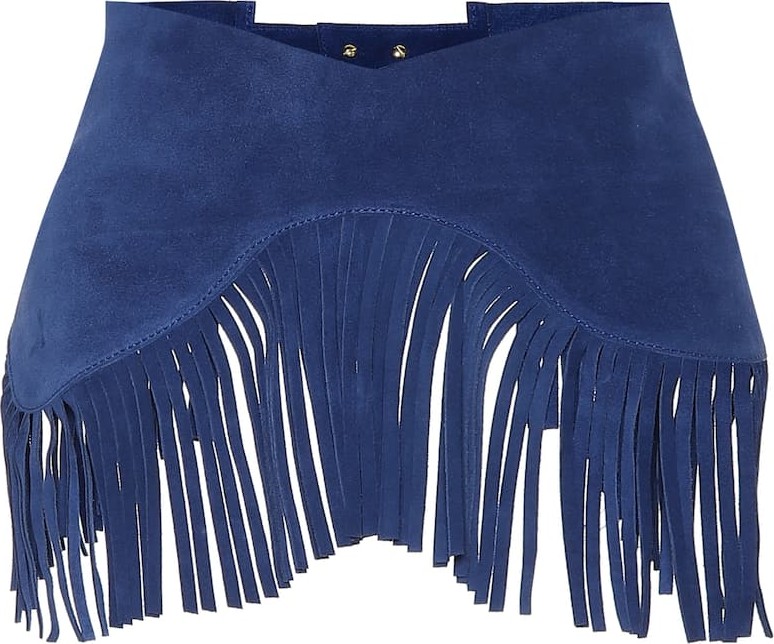 Jacquemus Suede fringed corset belt