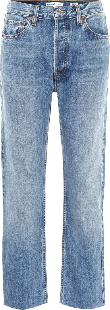 RE/DONE High-waisted cropped jeans