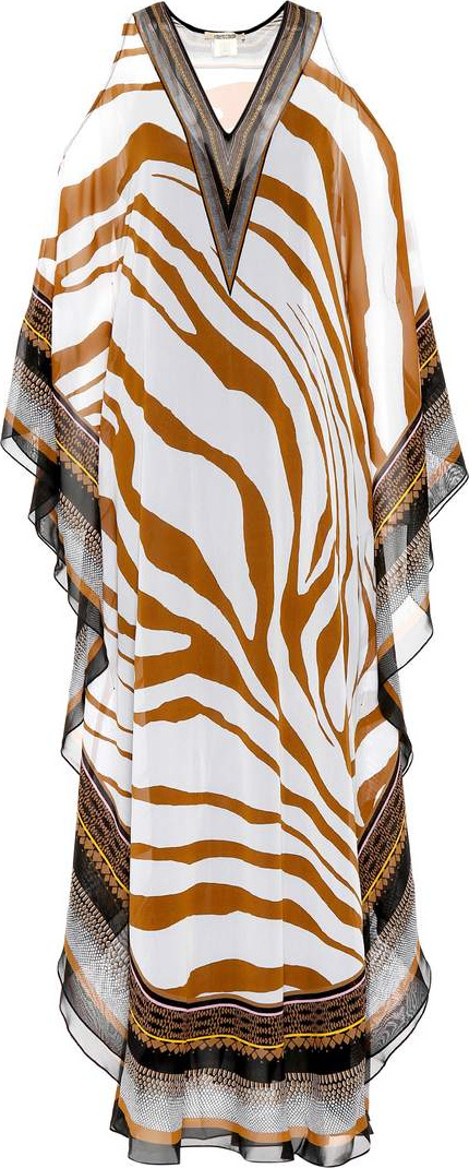 Roberto Cavalli Printed silk kaftan