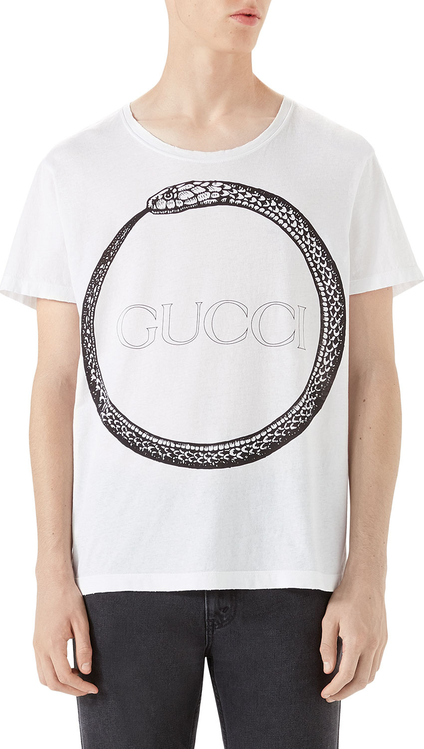 Gucci Ouroboros-Print T-Shirt