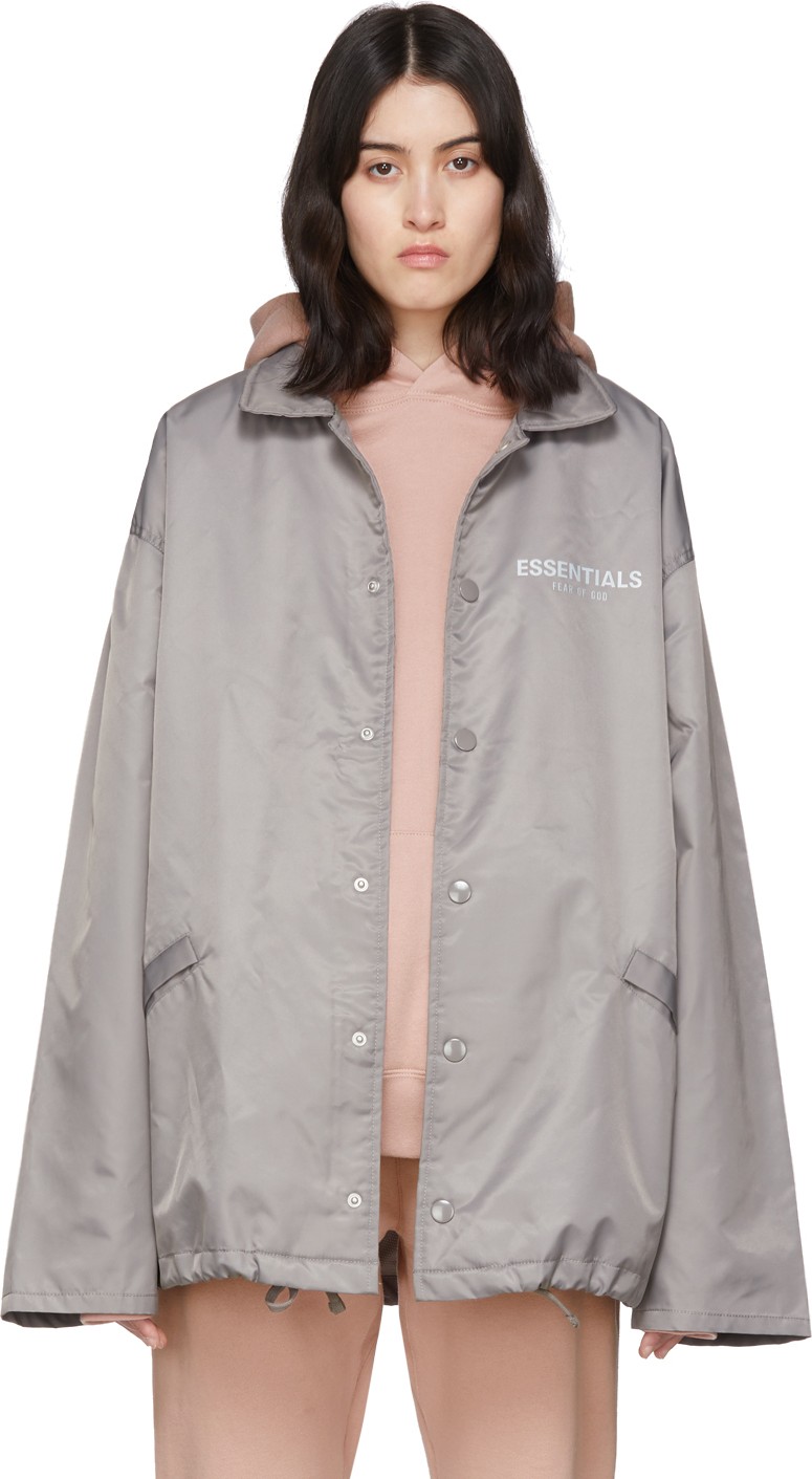 Essentials Grey Logo Jacket