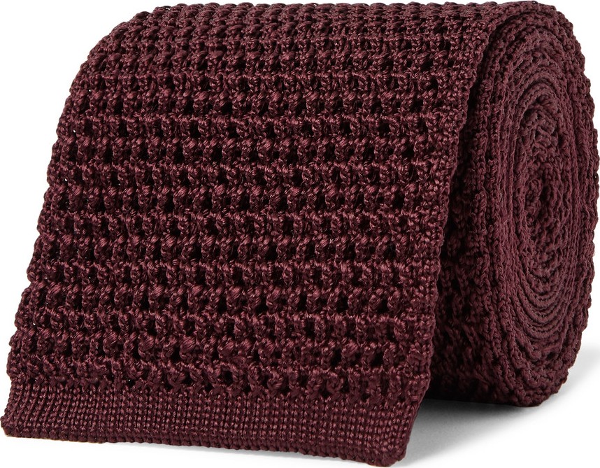 TOM FORD 7.5cm Knitted Silk Tie