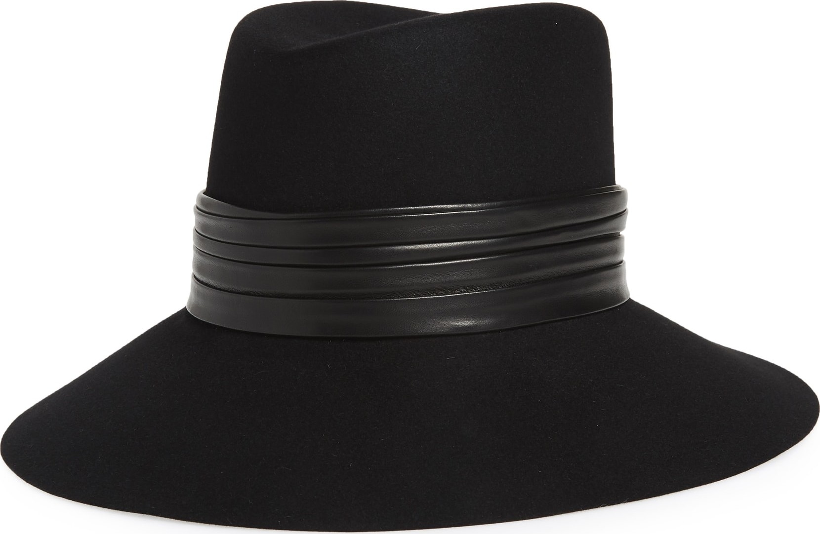 Saint Laurent Nina Fur Felt Hat