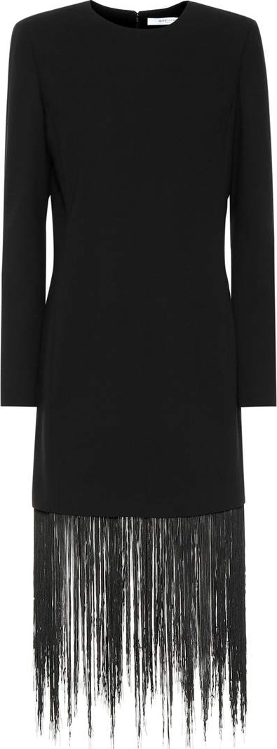 Givenchy Fringed wool minidress