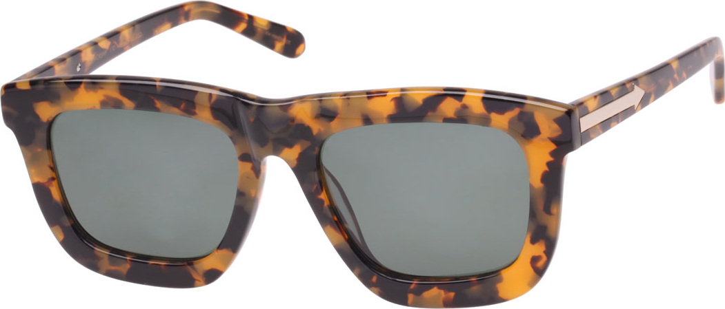 Karen Walker Deep Worship Square Monochromatic Sunglasses, Brown