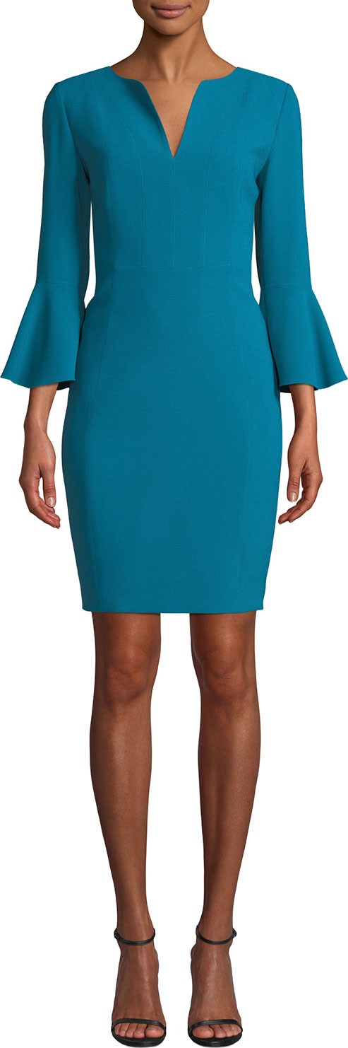 Elie Tahari Natanya 3/4-Sleeve Sheath Dress