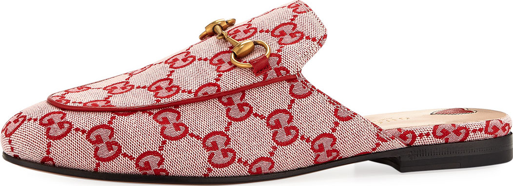 Gucci Princetown GG Canvas Flat Mule