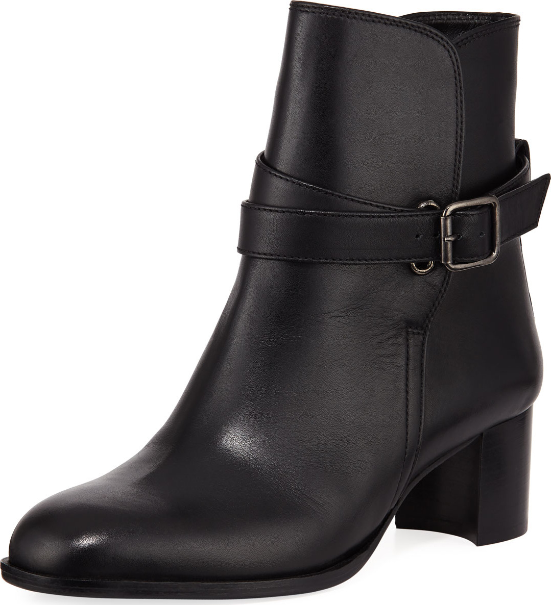 Manolo Blahnik Sulga Leather Ankle Boots