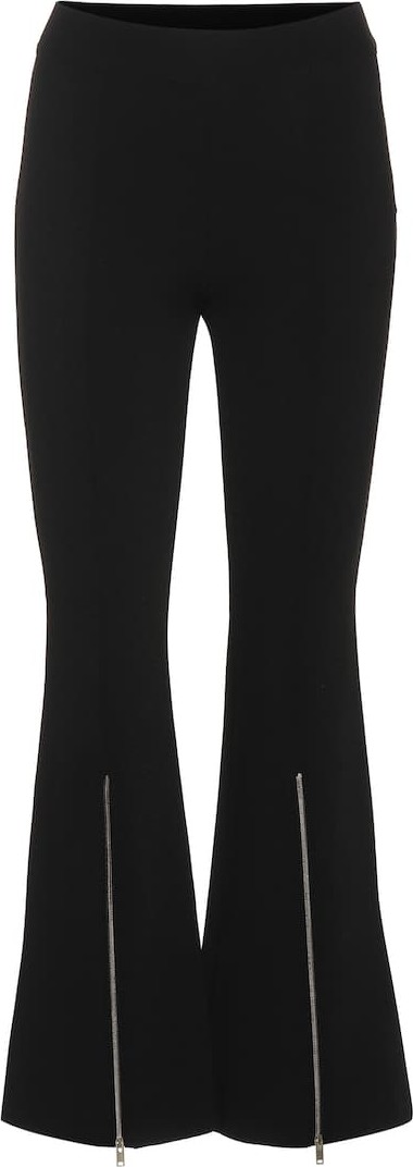 Stella McCartney Ponte high-rise cropped flare pants