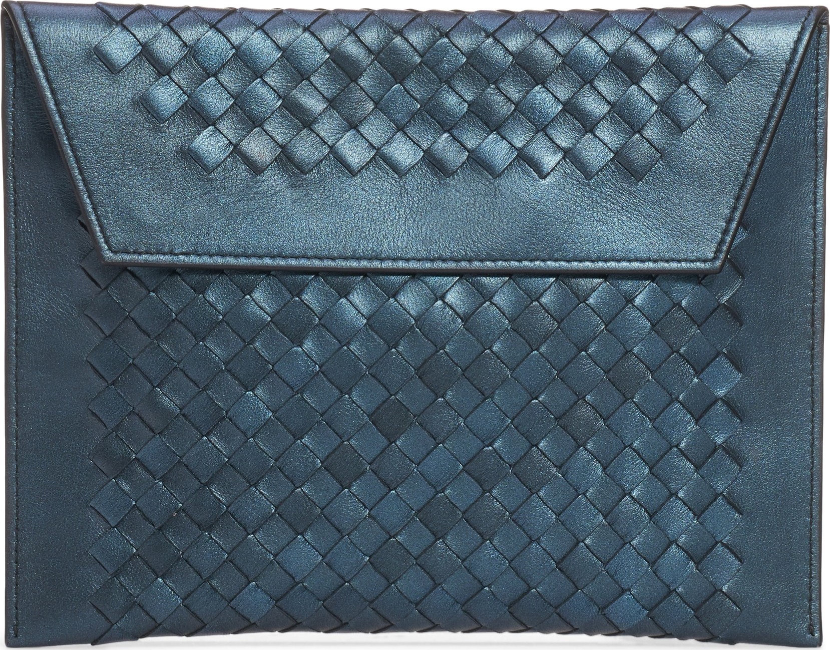 Bottega Veneta Set of 3 Metallic Leather Pouches