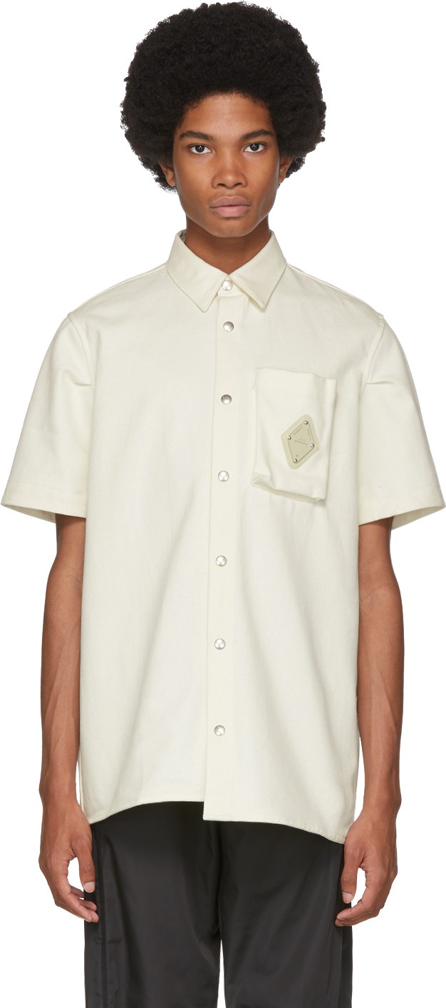 A-Cold-Wall* Off-White Short Sleeve Pocket Shirt
