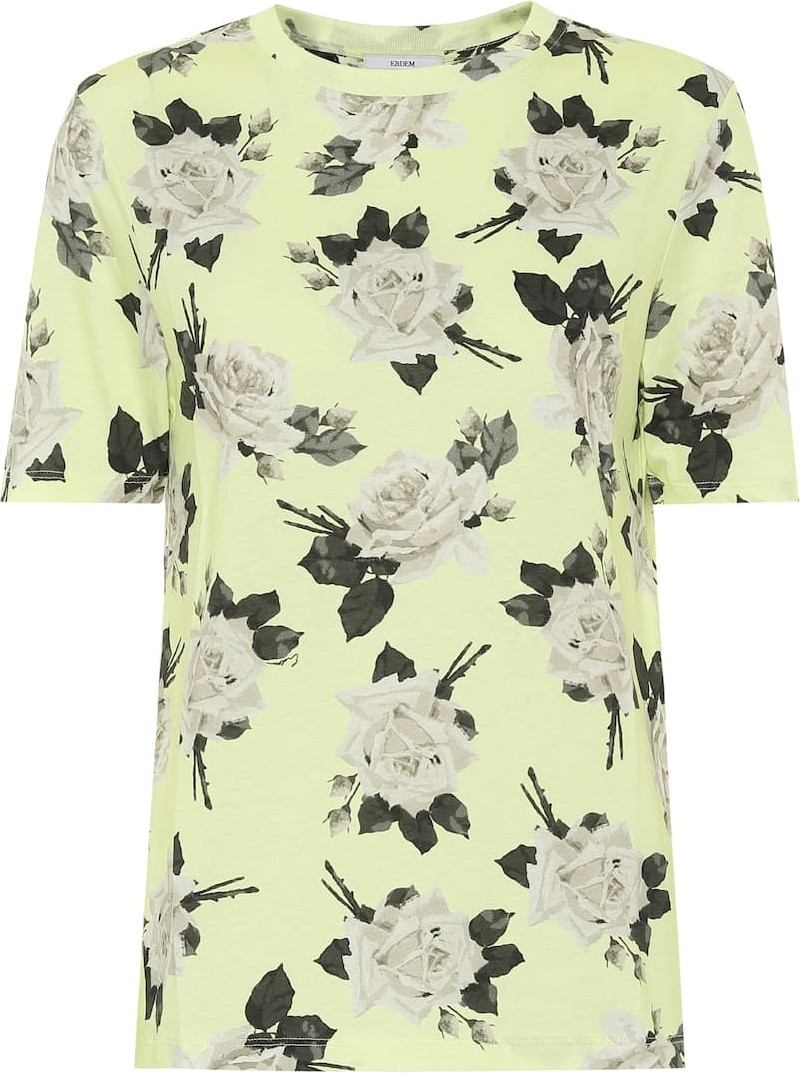 Erdem Hettie floral cotton-jersey T-shirt