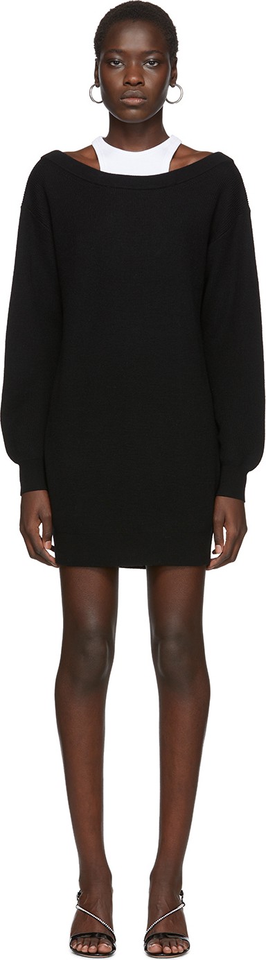 Alexanderwang.T Black Bi-Layer Dress