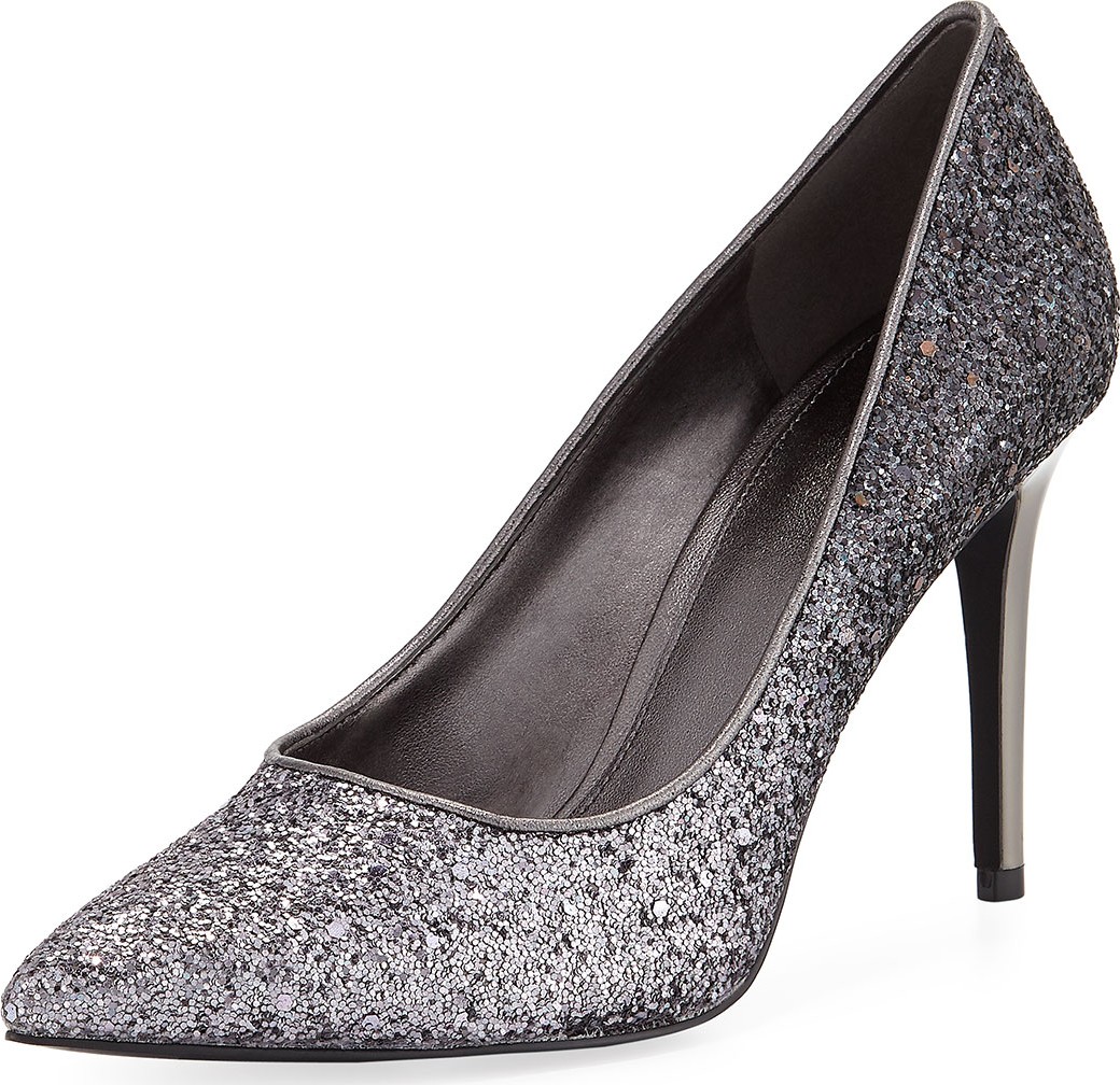 MICHAEL MICHAEL KORS Claire Chunky Glitter Pumps