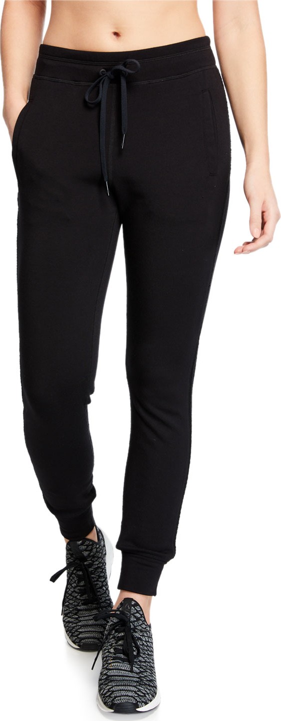 ALALA Crane Drawstring Sweatpants w/ Knit Panels