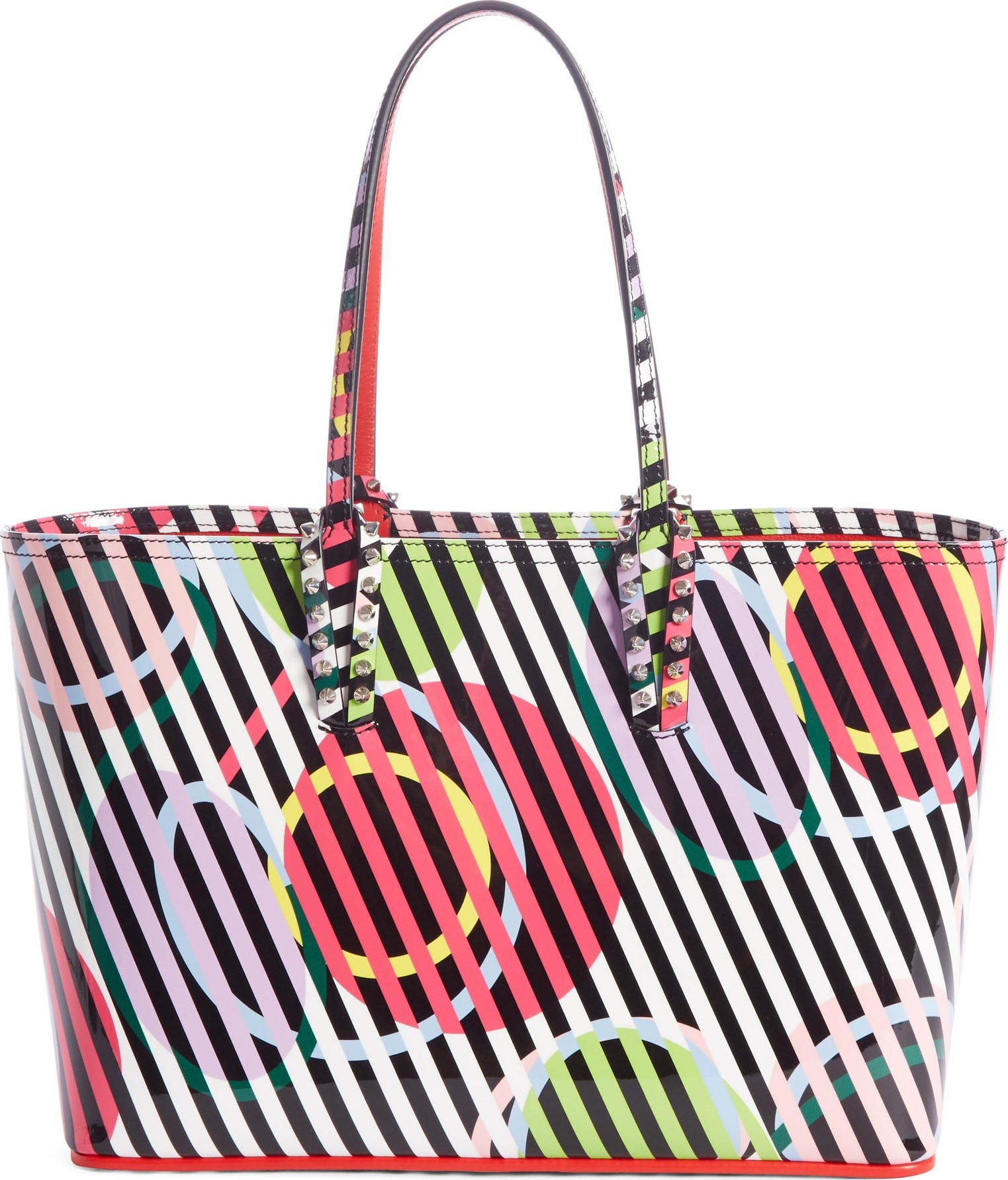 Christian Louboutin Small Cabata Cinestripe Leather Tote