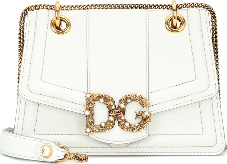 Dolce & Gabbana DG Amore leather shoulder bag