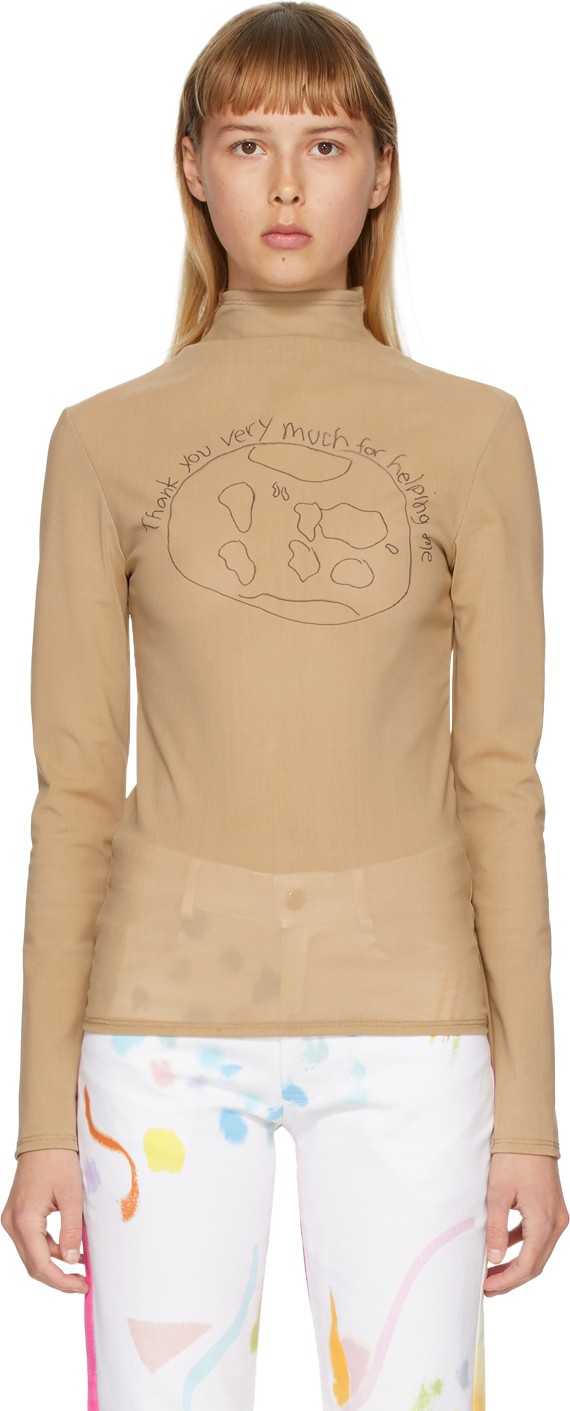 Collina Strada Beige World Cardio Nova Turtleneck