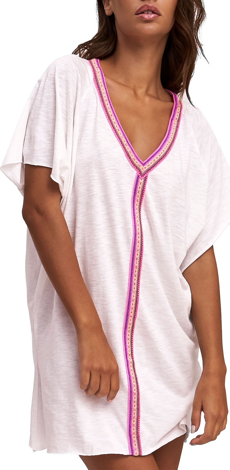 Pitusa Mini Pima Abaya V-Neck Coverup Dress