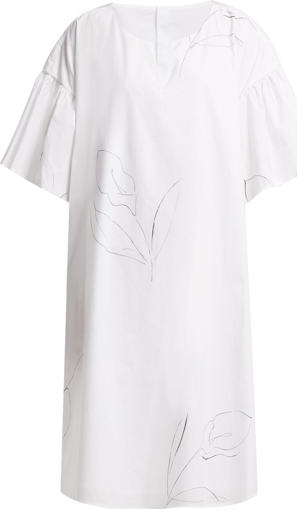 Merlette Cambridge-print cotton poplin dress