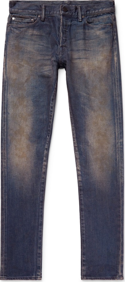 John Elliott The Cast 2 Skinny-Fit Distressed Stretch-Denim Jeans