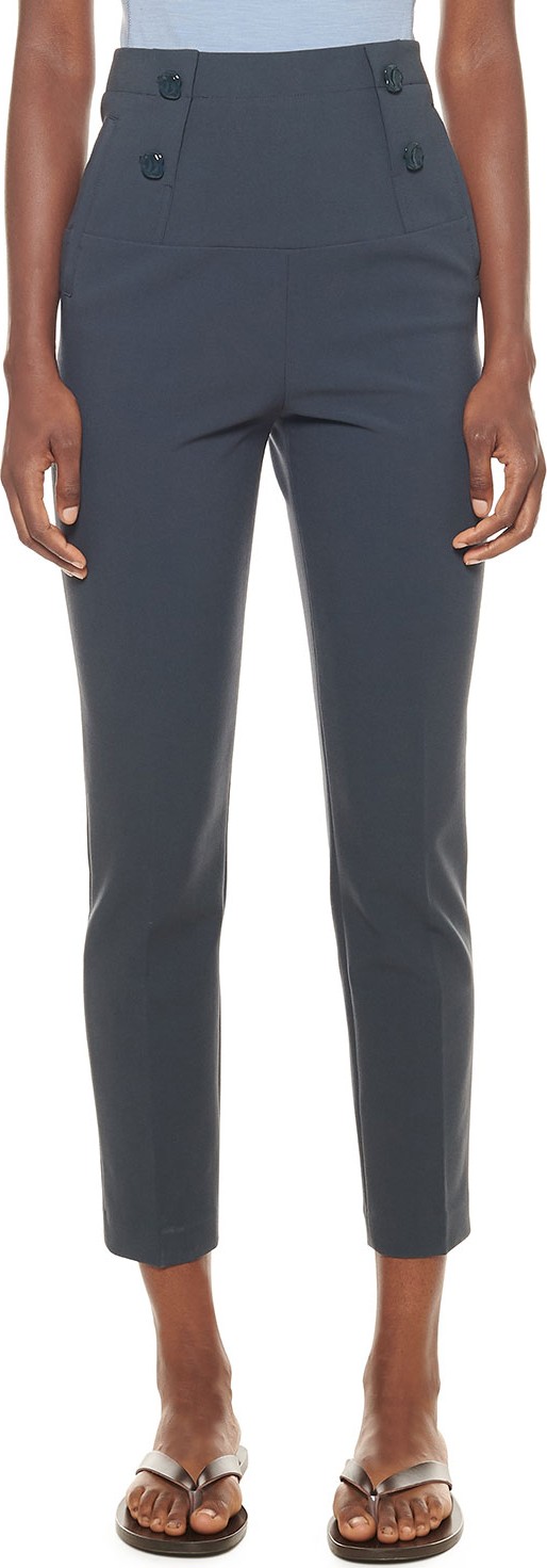 Tibi Anson Stretch Cropped Tailored Pants