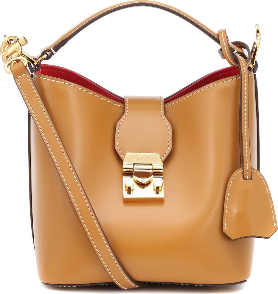 Mark Cross Murphy Mini leather bucket bag