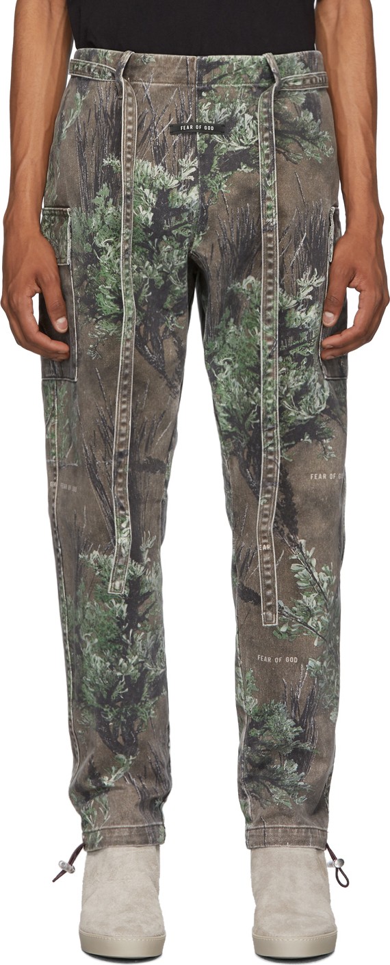 Fear of God Brown & Green Jiujitsu Cargo Pants